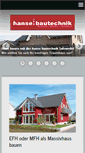 Mobile Screenshot of hansebautechnik.de